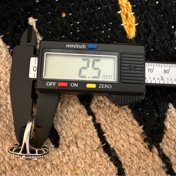 ❤️ Black Onyx Vintage Sterling Silver Rope Border Size 5.5 Ring 6.8 Gram - Picture 16 of 17